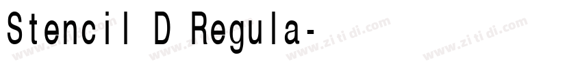 Stencil D Regula字体转换 Stencil D Regula字体转换